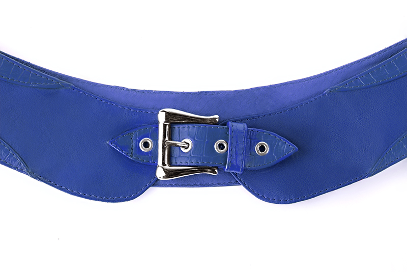 Ceinture habill e femme sur mesure bleu lectrique Chaussures